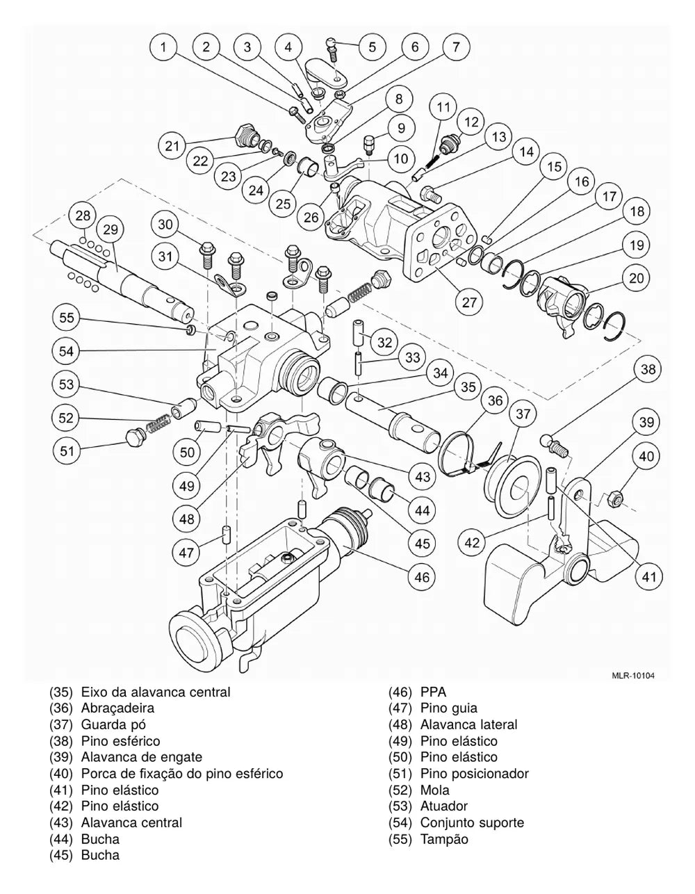Página do Manual de Serviço VW Constellation 13.190 4x2 — Caixa de mudanças Eaton FS-5406A