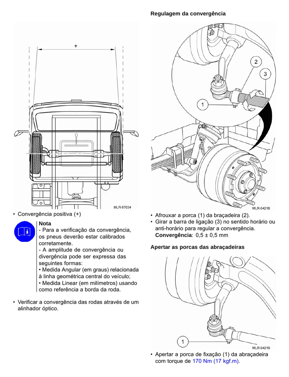 Página do Manual de Serviço VW Constellation 17.280 4x2 — Eixo dianteiro e freios SIFCO 13K
