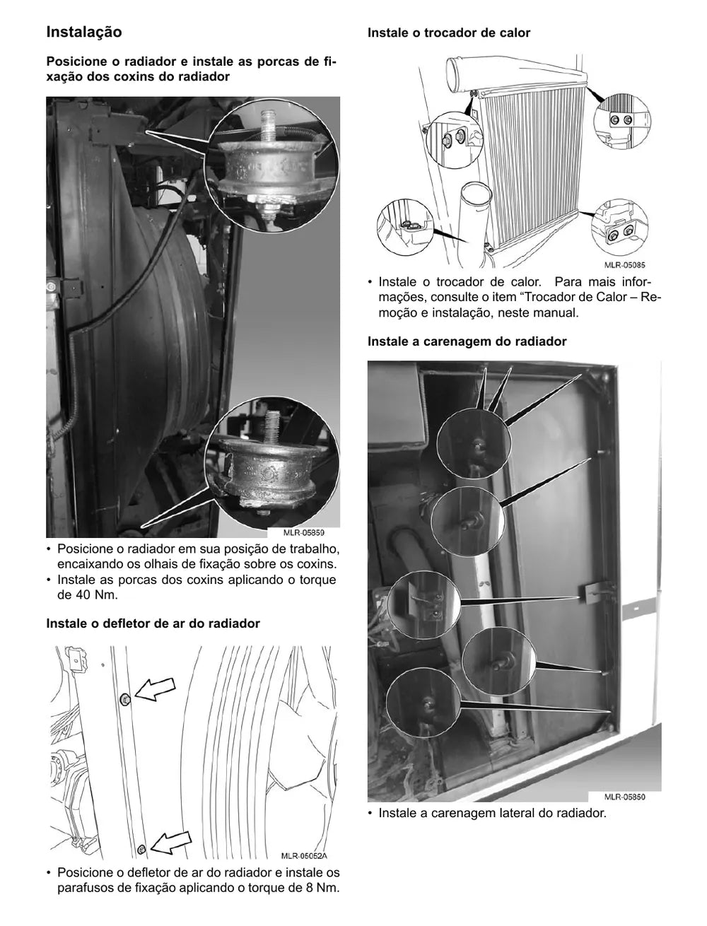 Página do Manual de Serviço VW Constellation 19.330 Tractor 4x2 — Motor Cummins ISL - operações com o motor instalado