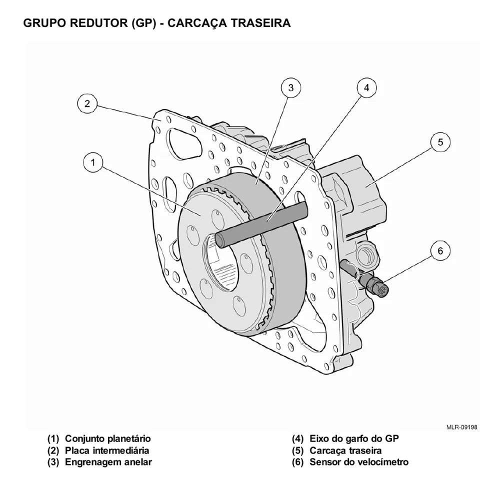 Página do Manual de Serviço VW Constellation 19.390 Tractor 4x2 — Caixa de mudanças ZF 16S 1485 / 1585 / 1685 TD
