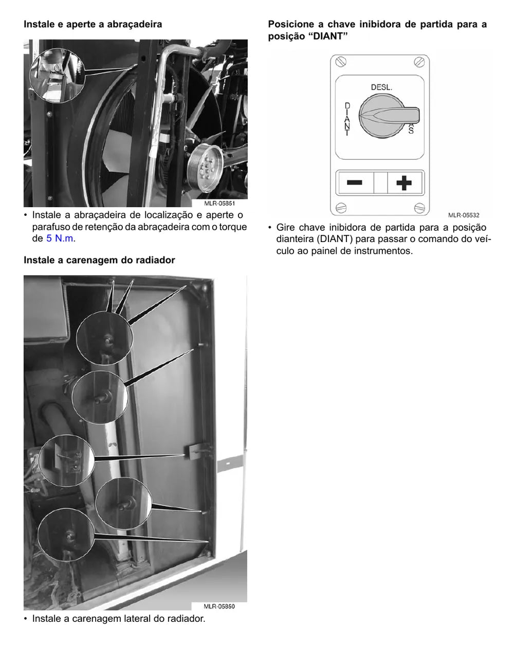 Página do Manual de Serviço VW Constellation 25.390 Tractor 6x2 — Motor Cummins ISL - operações com o motor instalado