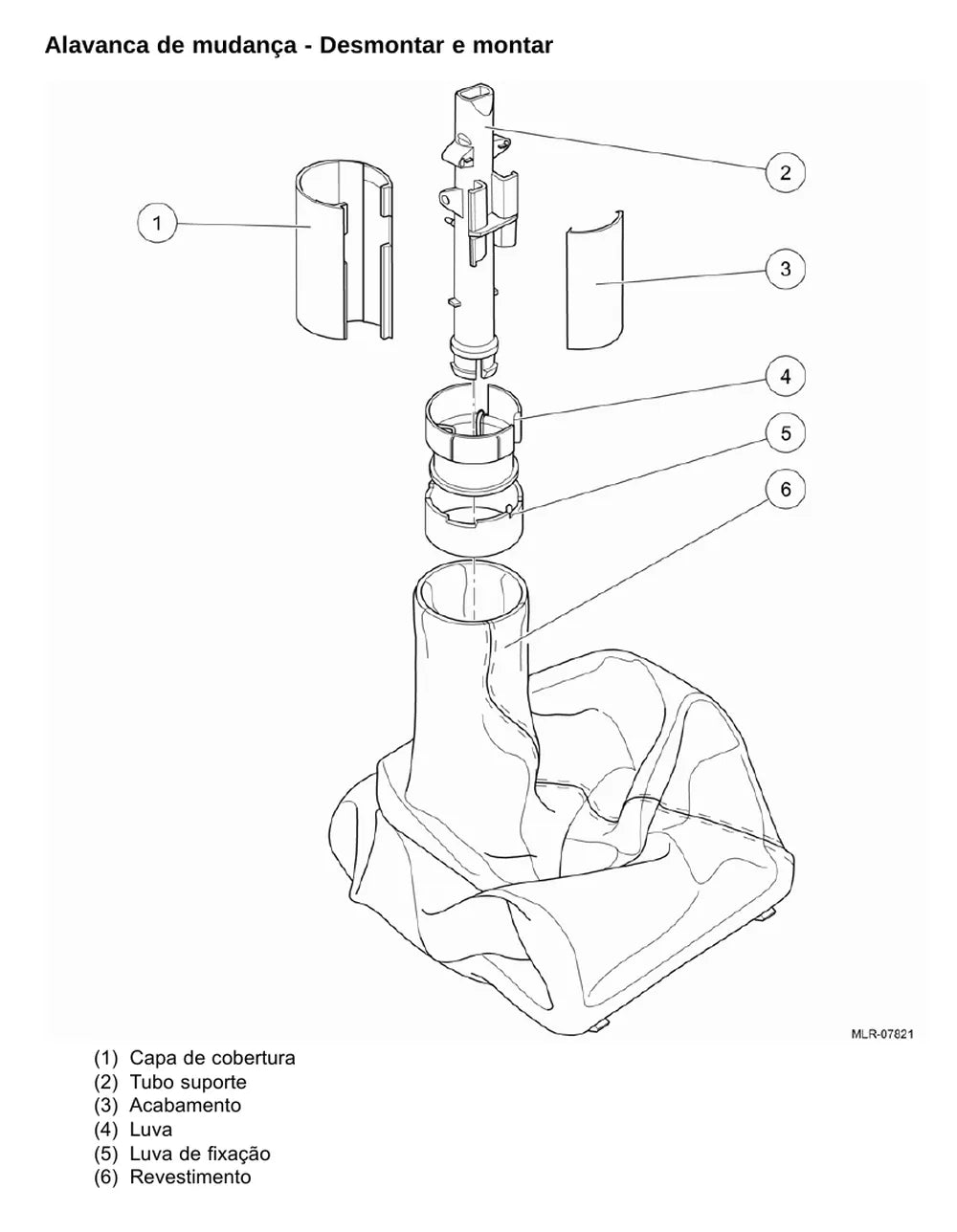 Página do Manual de Serviço VW Delivery 5.150 — Sistema de mudança de marchas por cabos - Delivery