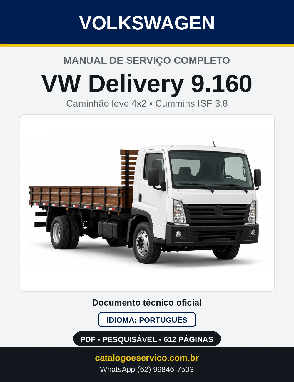 Capa do Manual de Serviço VW Delivery 9.160