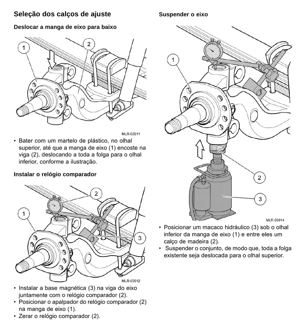 Página do Manual de Serviço VW Volksbus 17.230 OD — Eixo dianteiro e freios SIFCO 13K
