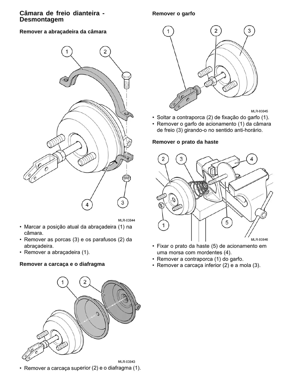 Página do Manual de Serviço VW Volksbus 8.160 OD — Eixo dianteiro e freios SIFCO 7K