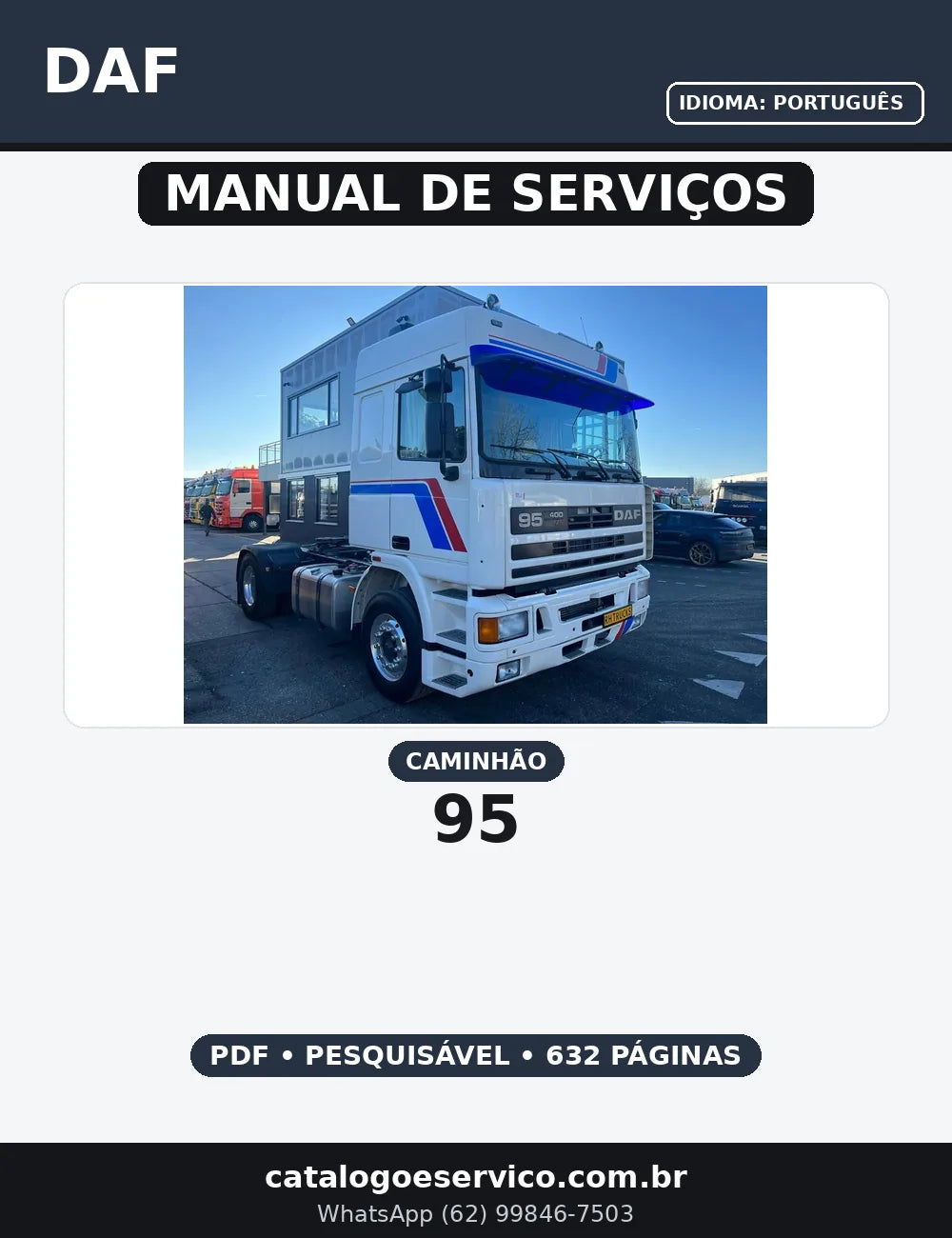 MANUAL DE SERVIÇO DAF - 95 — capa do manual de serviço