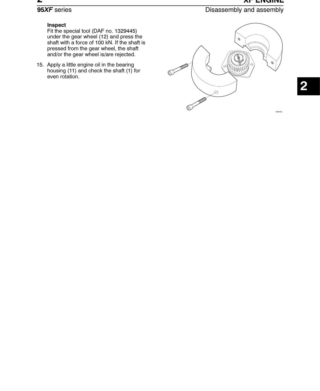 Manual de Serviço DAF 95XF (XF XE) - Motor Diesel (Inglês) - página 2