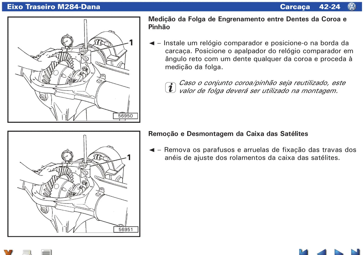 Manual de Serviço Dana Eixo Traseiro M284 (411/480) – VW Caminhões e Ônibus — página 2 do documento