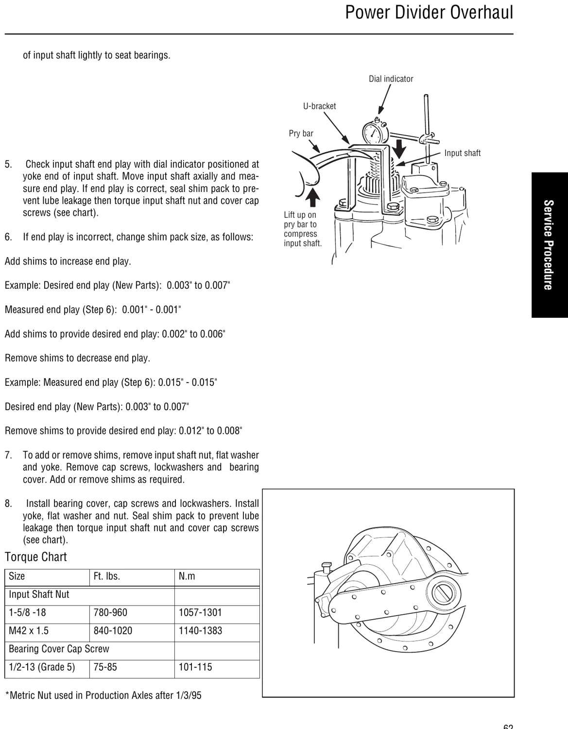 Manual de Serviço Dana Spicer Eixos Tandem DS e RS 340 a 451 — Power Divider e Bloqueio — página 3 do documento