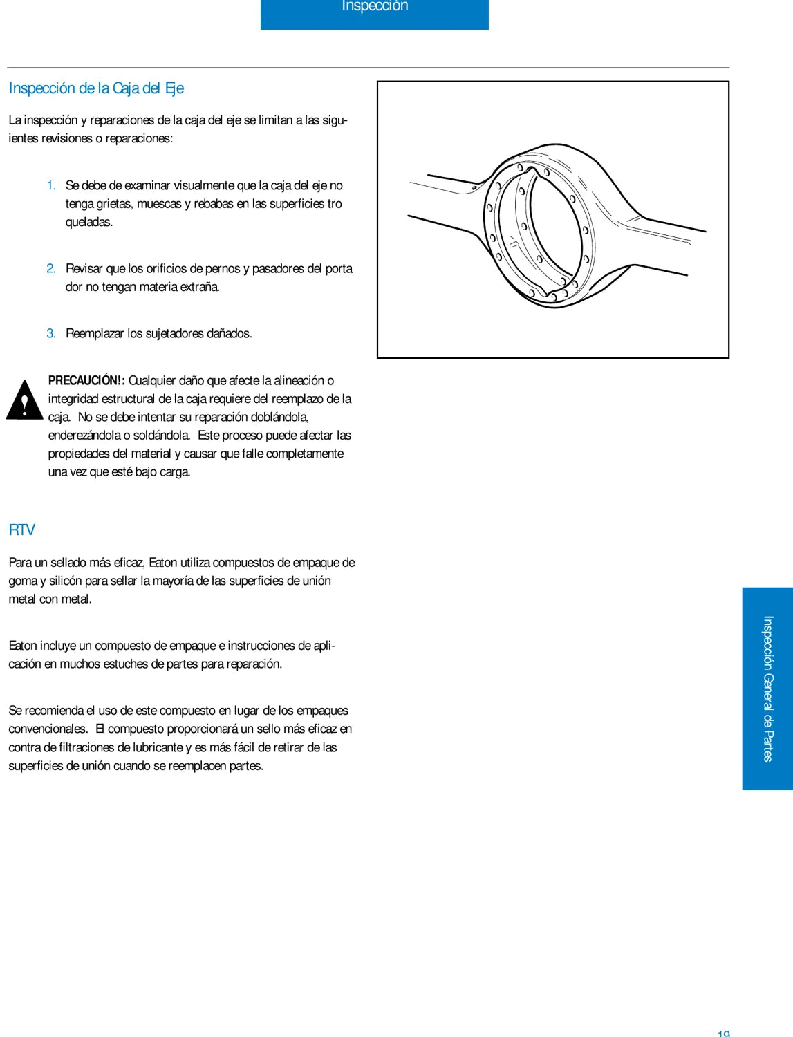 Manual de Serviço Dana Spicer Eixos Tandem DS/RS 440 a 581 e DD/RD 461 a 581 — página 1 do documento