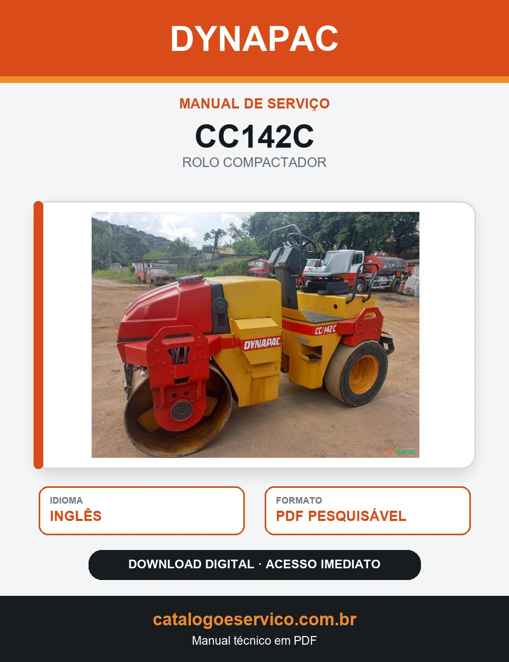 MANUAL DE SERVIÇO DYNAPAC - CC142C - ROLO VIBRATÓRIO