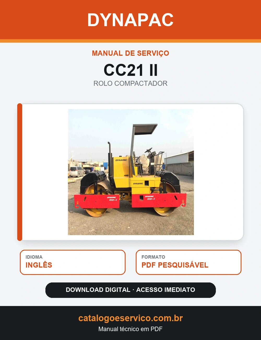 MANUAL DE SERVIÇO DYNAPAC - CC21 II - ROLO VIBRATÓRIO