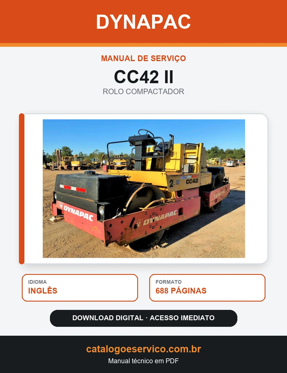 MANUAL DE SERVIÇO DYNAPAC - CC42 II - ROLO VIBRATÓRIO