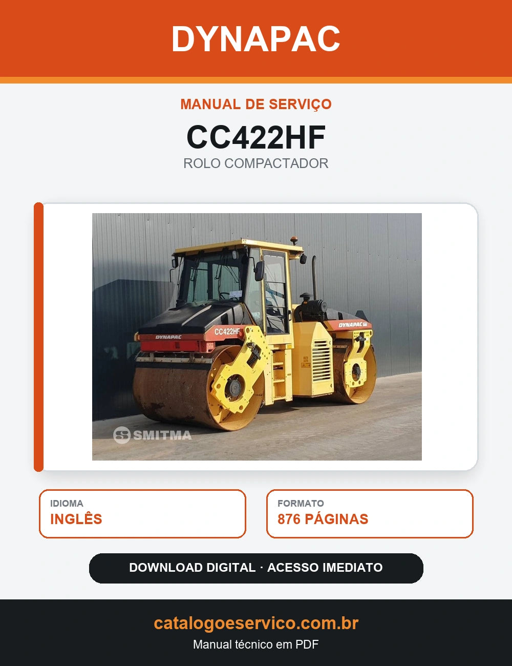 MANUAL DE SERVIÇO DYNAPAC - CC422HF - ROLO VIBRATÓRIO