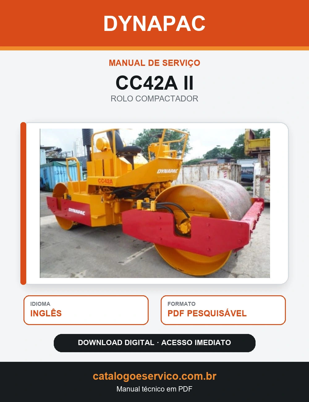 MANUAL DE SERVIÇO DYNAPAC - CC42A II - ROLO VIBRATÓRIO