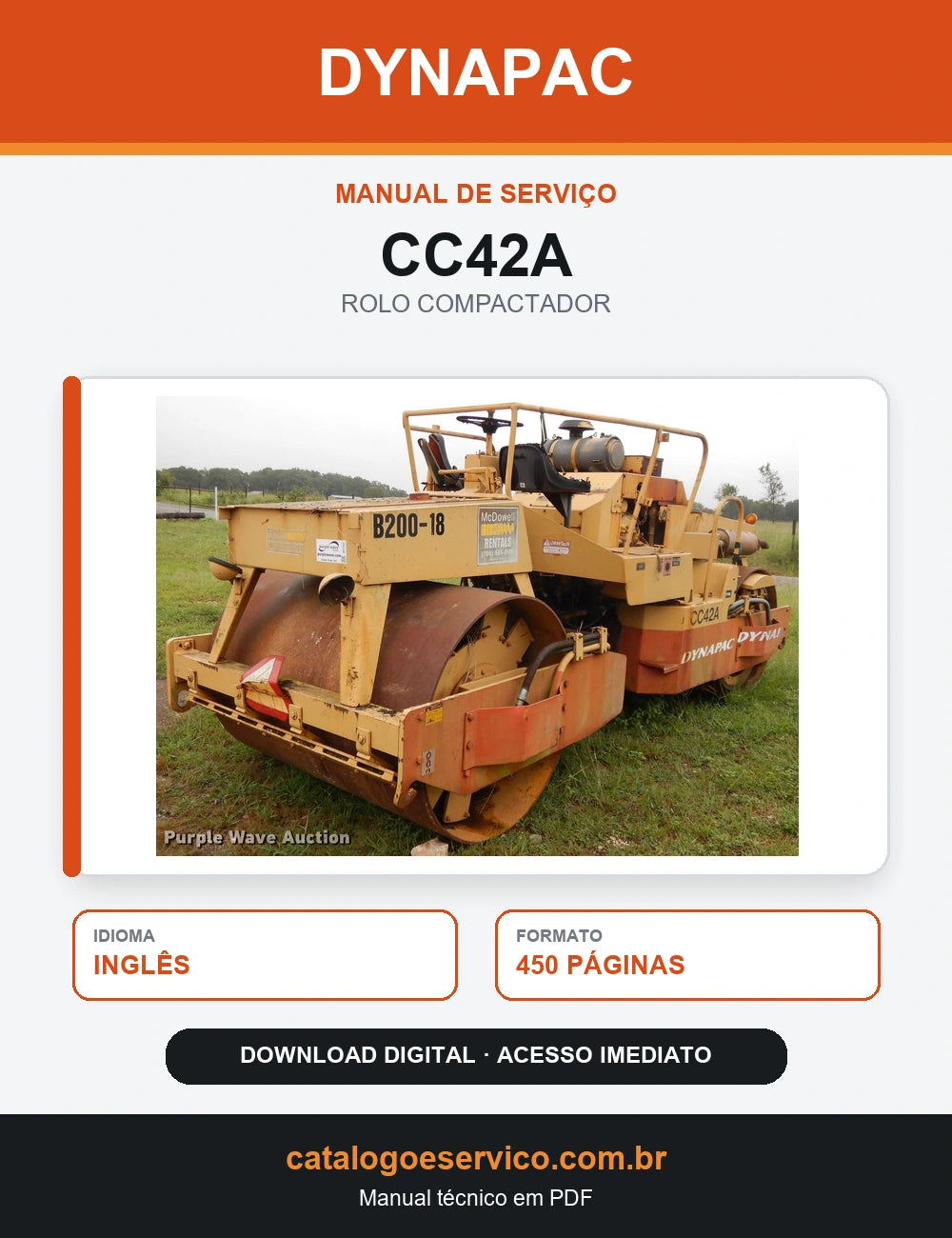 MANUAL DE SERVIÇO DYNAPAC - CC42A - ROLO VIBRATÓRIO