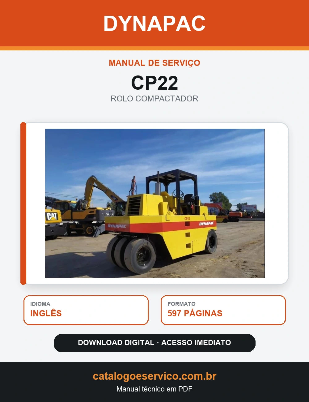 MANUAL DE SERVIÇO DYNAPAC - CP22 - ROLO VIBRATÓRIO
