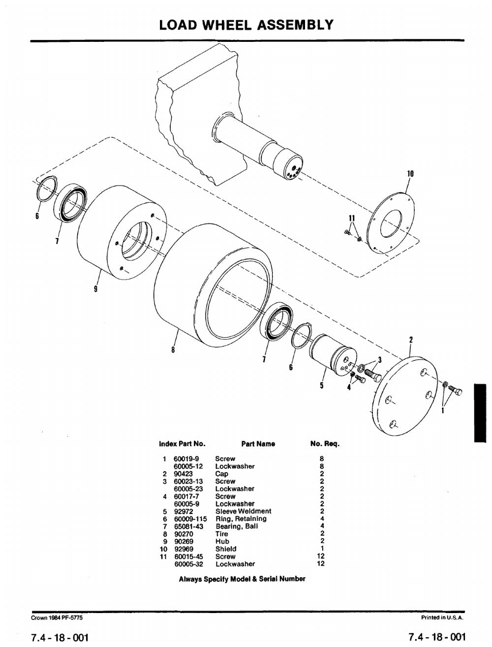 Crown 1.8TS Cableform (PF5700) — página 1