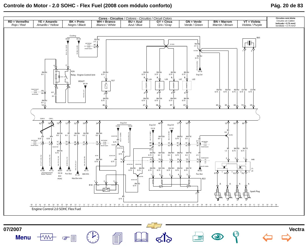 Página interna 1 — Manual de Serviço Chevrolet Vectra