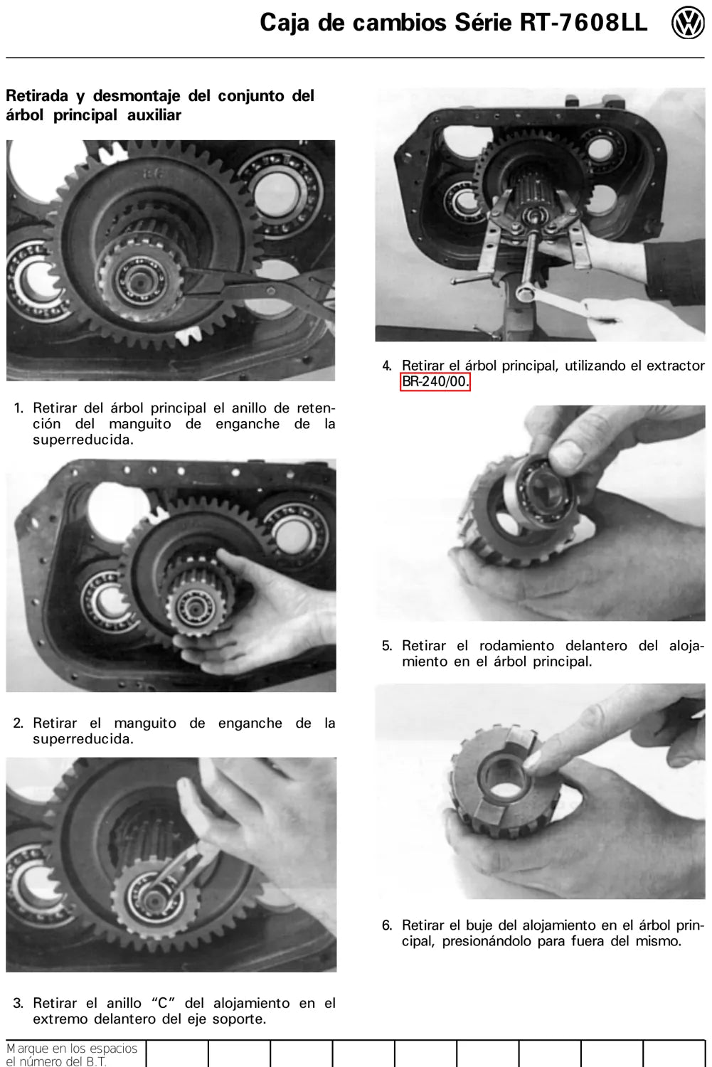 Manual de Serviço Eaton Fuller RT-7608LL Roadranger — Caixa com Superreduzida LO-LO — página 1 do documento