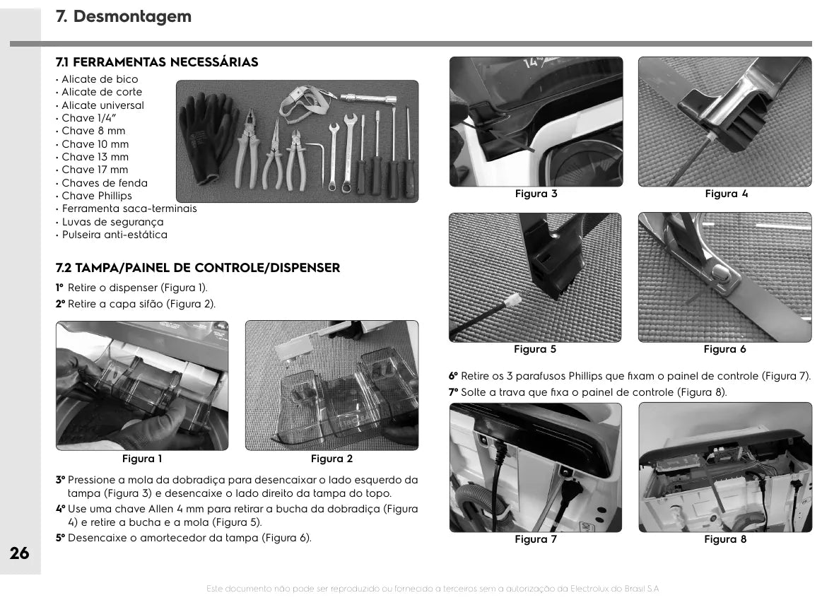 Manual de Serviço Electrolux LEC14 LEC15 LEC17 LEI18 — página interna 3