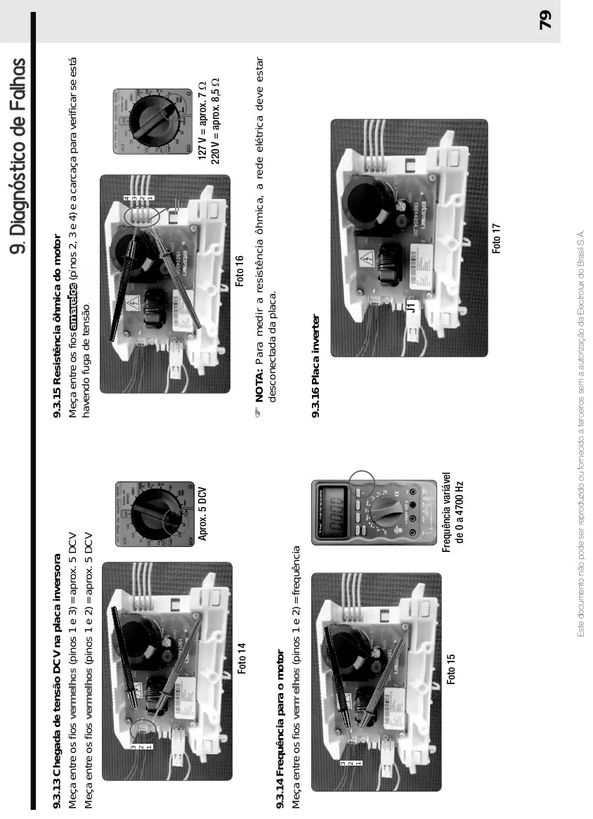 Manual de Serviço Electrolux LFE11 Carga Frontal — página interna 3