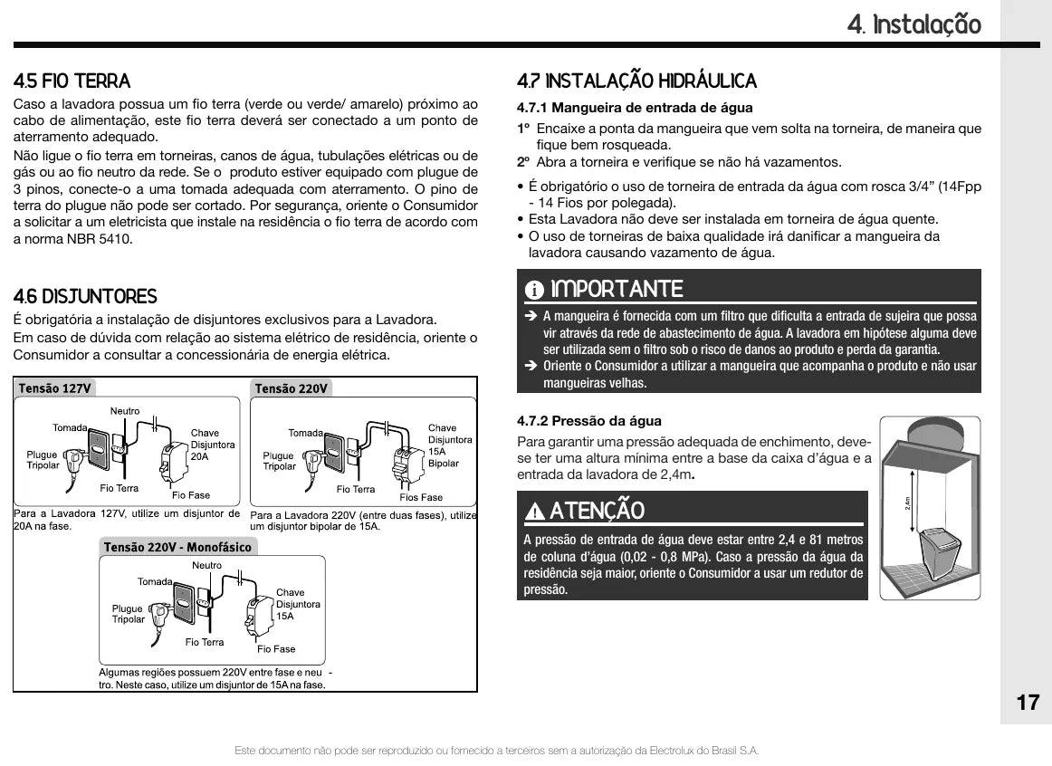 Manual de Serviço Electrolux LM13Q e LTM15 — página interna 1