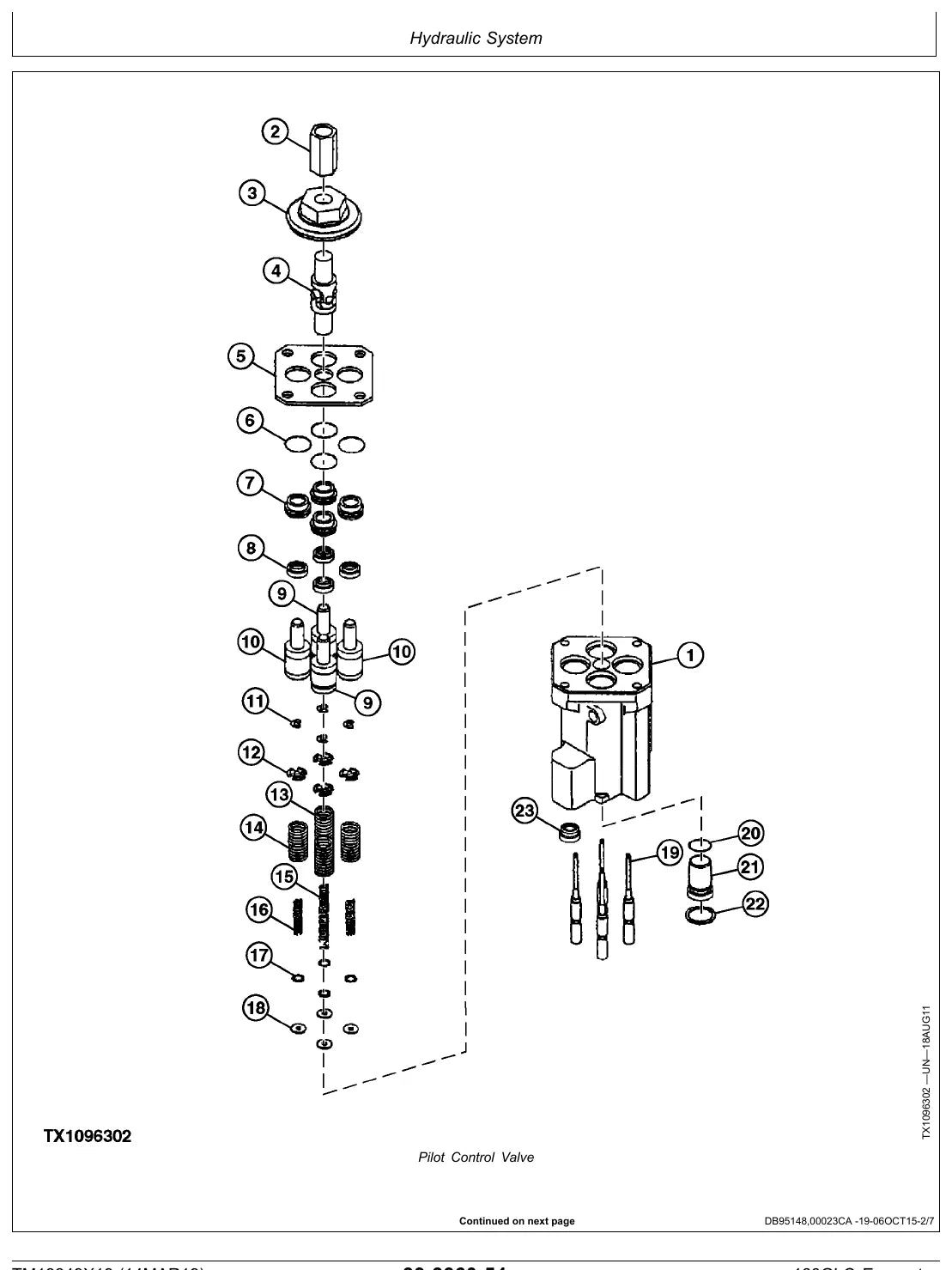 Manual de Serviço John Deere 160GLC — ilustração técnica 3