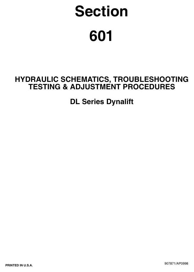 Manual de Serviço GEHL DL6 DL7 DL8 DL9 DL10 DL11 DL12 Manipulador Telescópico — sete modelos Dynalift e todos os cilindros da lança em um volume — página interna 2