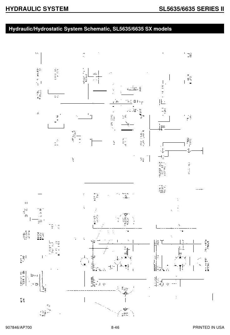 Manual de Serviço GEHL SL5635 and SL6635 Series II Mini Carregadeira — guia de oficina com Deutz turbo e índice alfabético de procedimentos — página interna 1