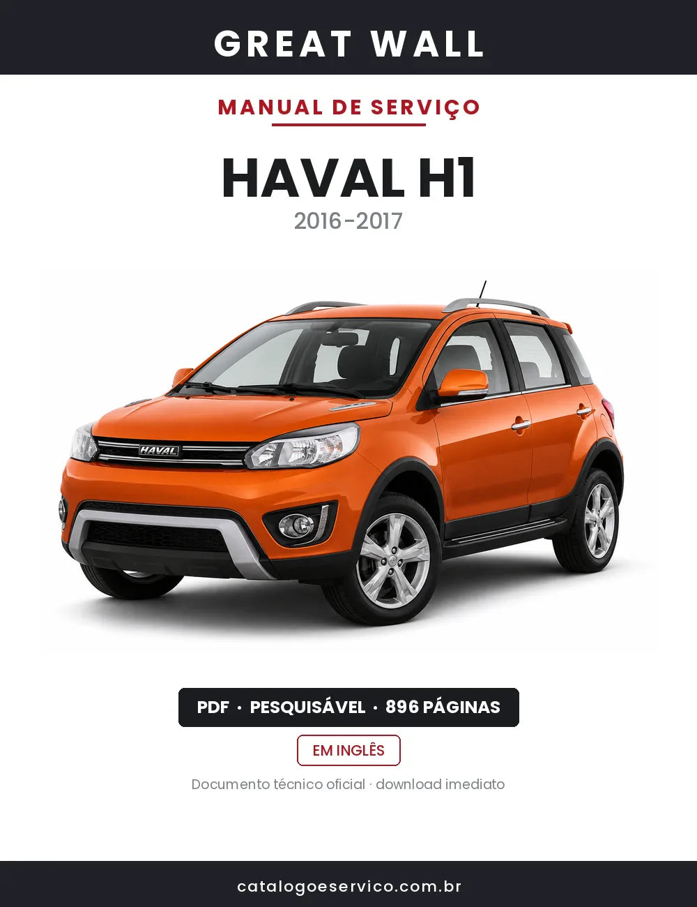 Manual de Serviço Great Wall Haval H1 — capa