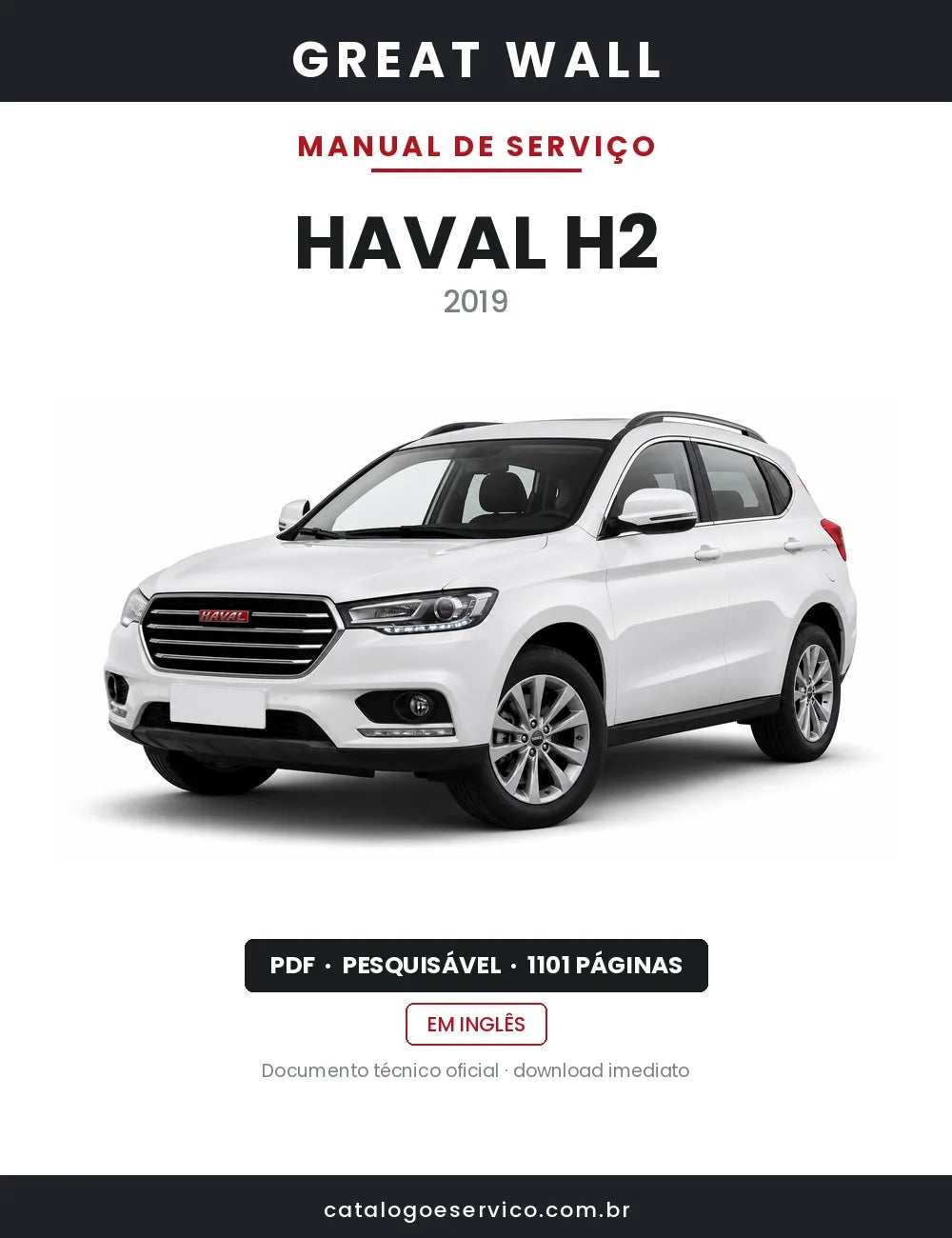 Manual de Serviço Great Wall Haval H2 — capa