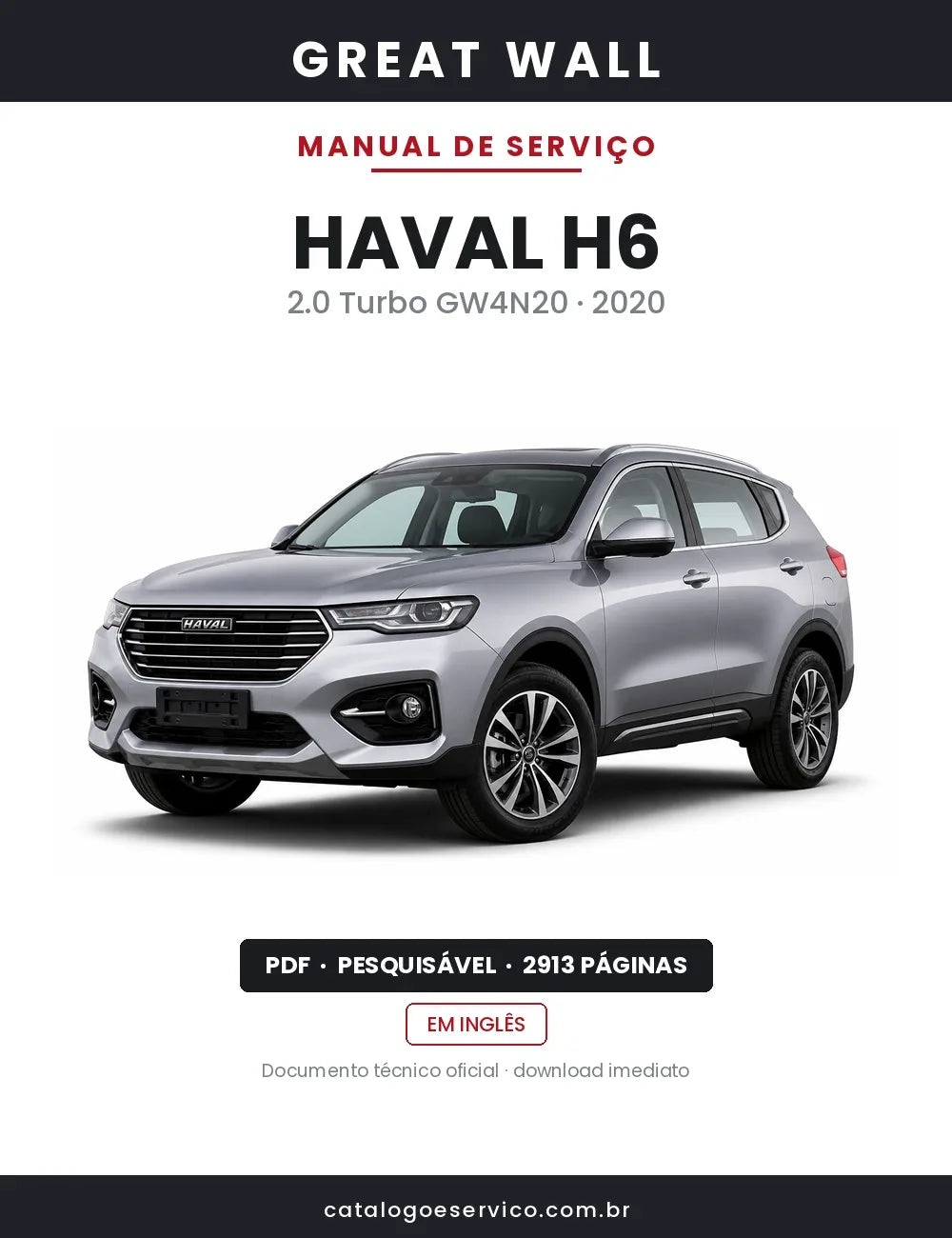Manual de Serviço Great Wall Haval H6 — capa