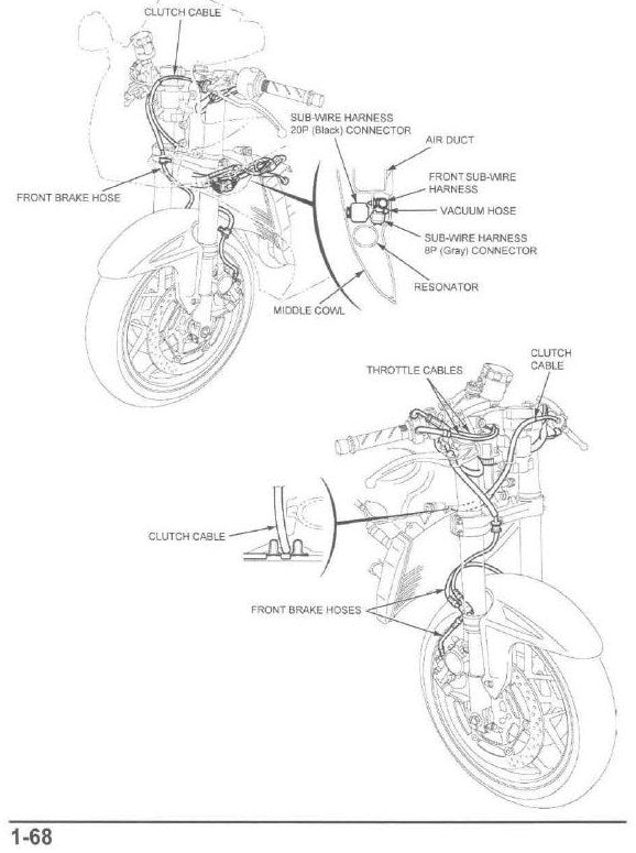 Manual De Serviço Honda Cbr 1000rr - 2008 A 2014 - diagrama 2