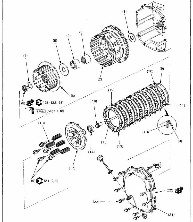 Manual De Serviço Honda Cbr1000f - diagrama 2