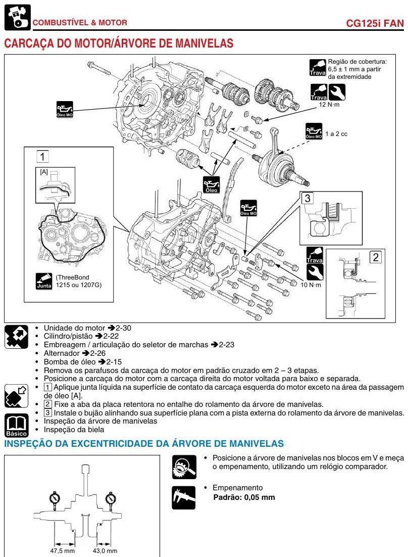 Manual De Serviço Honda Cg 125i Fan - 2016 - diagrama 1