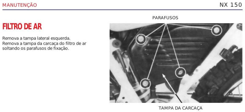 Manual De Serviço Honda Nx 150 - diagrama 1