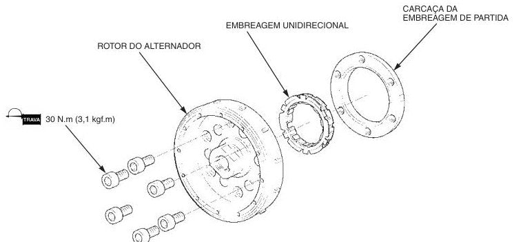 Manual De Serviço Honda Nx 400i Falcon - 2012 A 2013 - diagrama 1