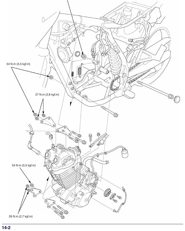 Manual De Serviço Honda Nx 400i Falcon - 2012 A 2013 - diagrama 2
