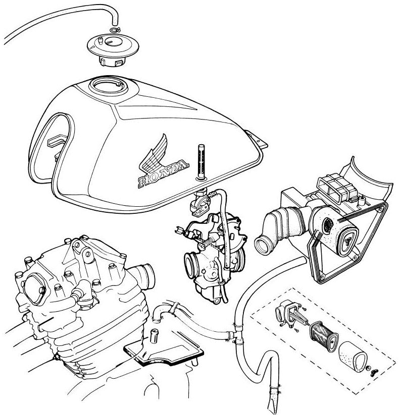Manual De Serviço Honda Xl250r - diagrama 1
