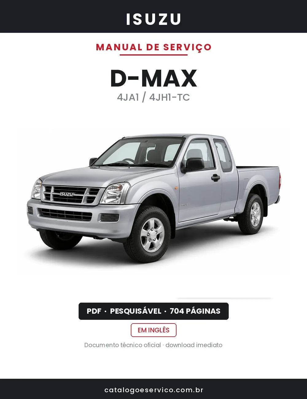 Manual de Serviço Isuzu D-Max — capa