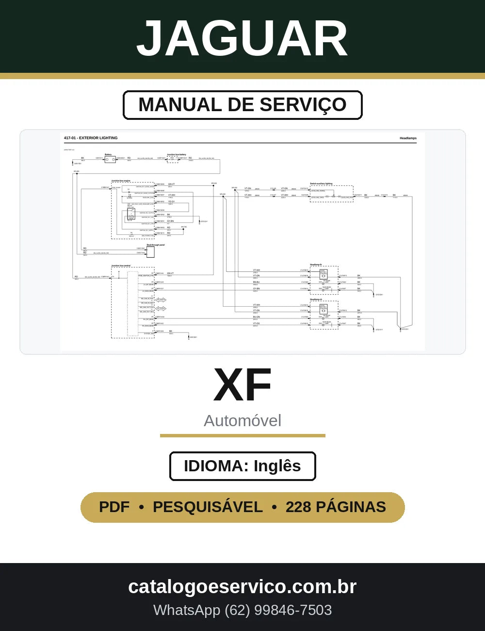 Diagramas Elétricos Jaguar XF X250 — capa
