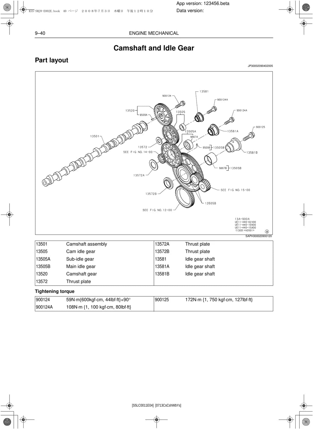 Procedimento de desmontagem ilustrado — Kobelco SK330-8 e SK350LC-8