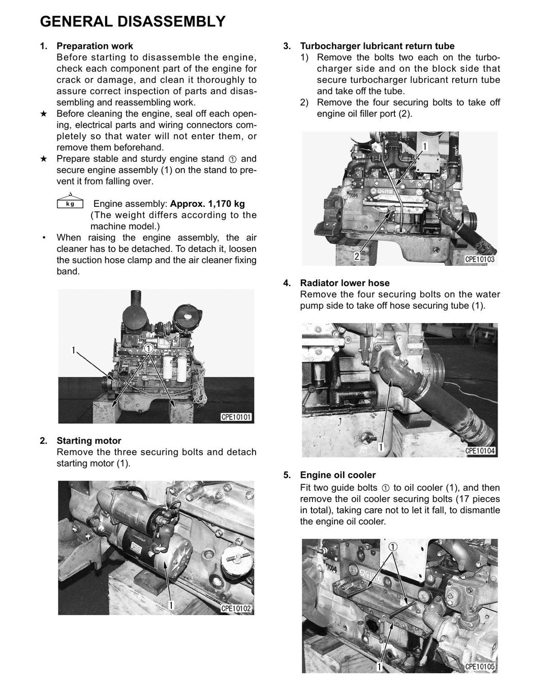 MANUAL DE SERVIÇO KOMATSU - 125-3 - MOTOR DIESEL - página 3