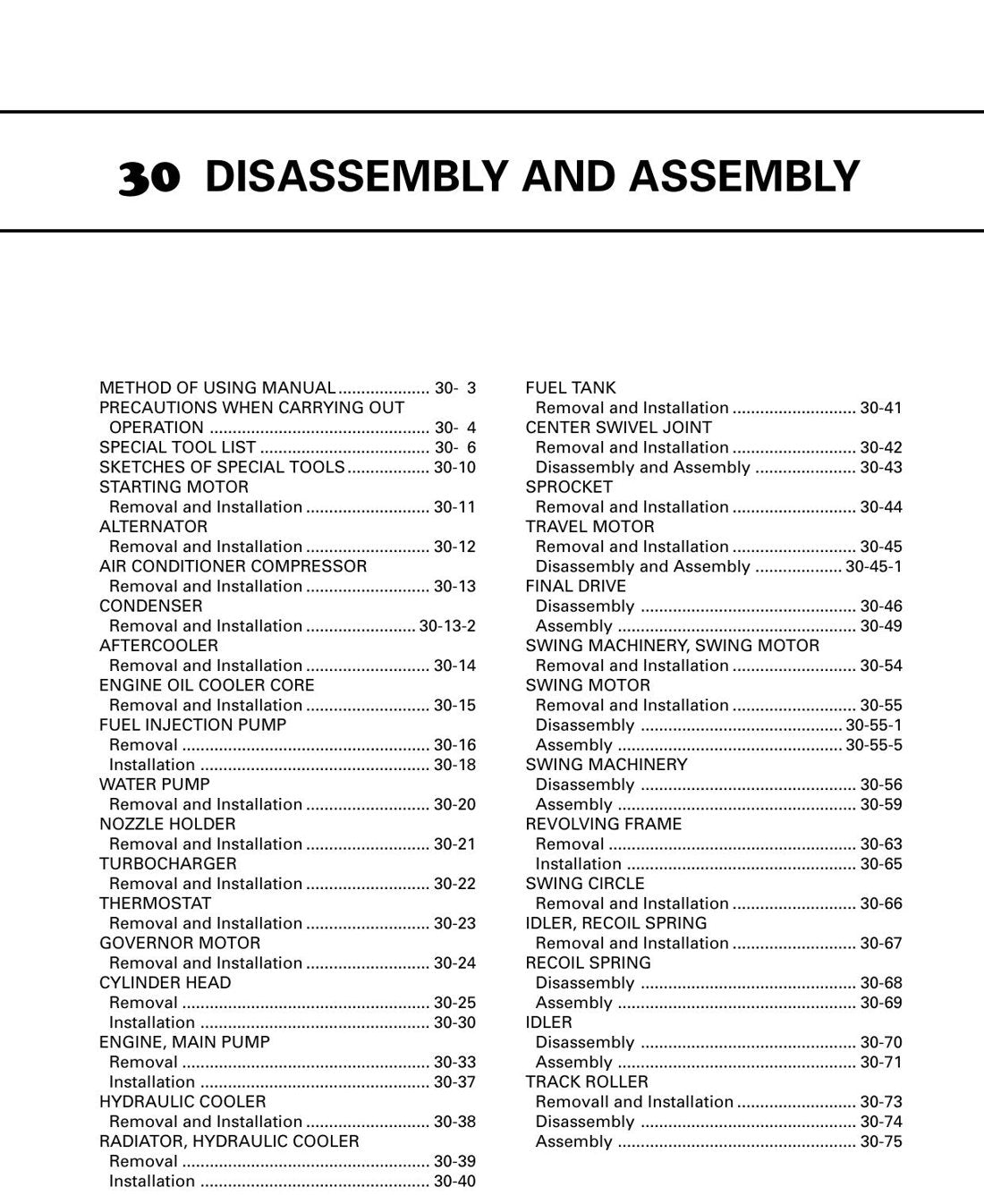 MANUAL DE SERVIÇO KOMATSU - PC120LC-6\\PC130-6 - EXCAVADEIRA HIDRAULICO - página 3