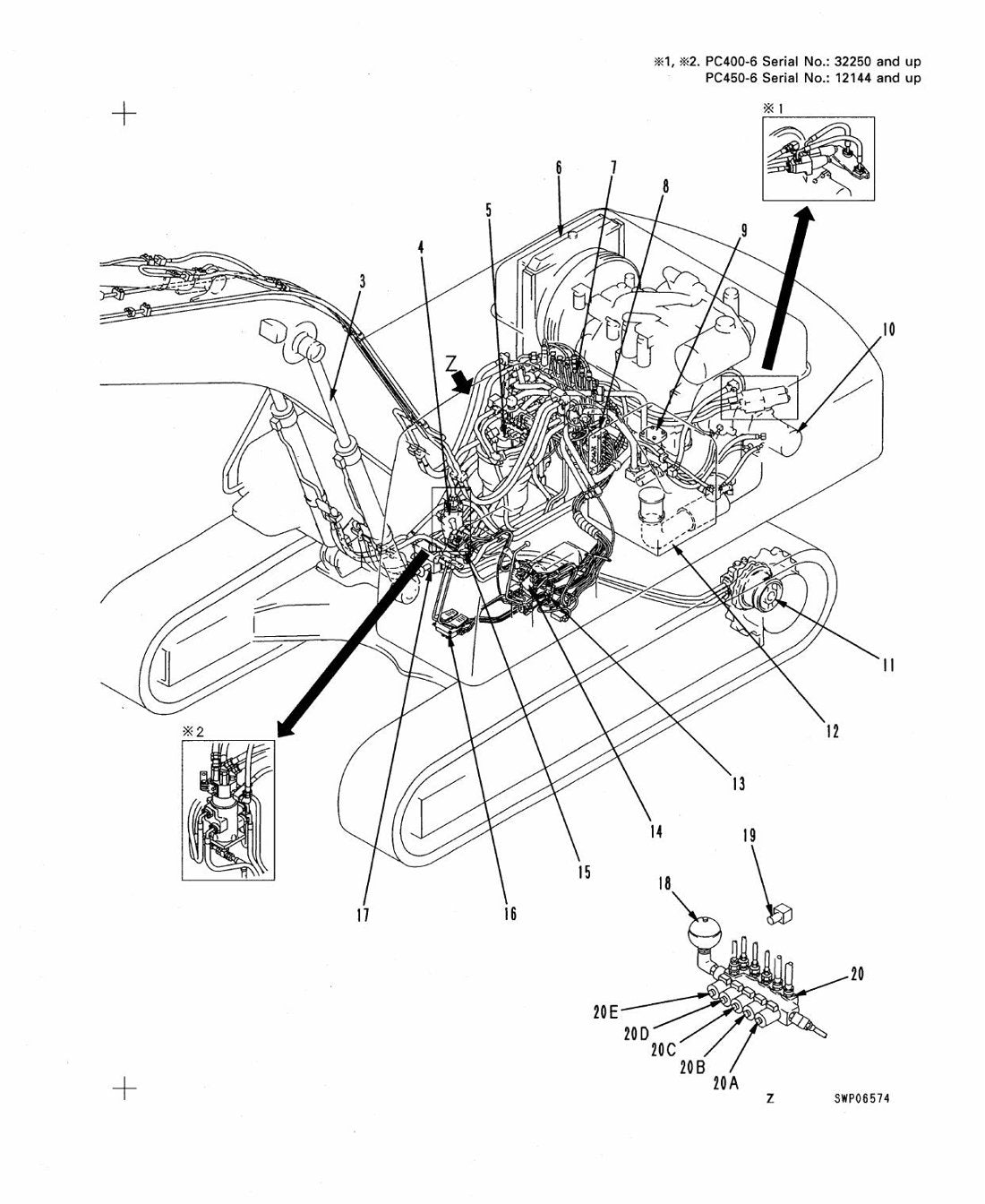 MANUAL DE SERVIÇO KOMATSU - PC400,400LC-6\\PC450,450LC-6 - página 2