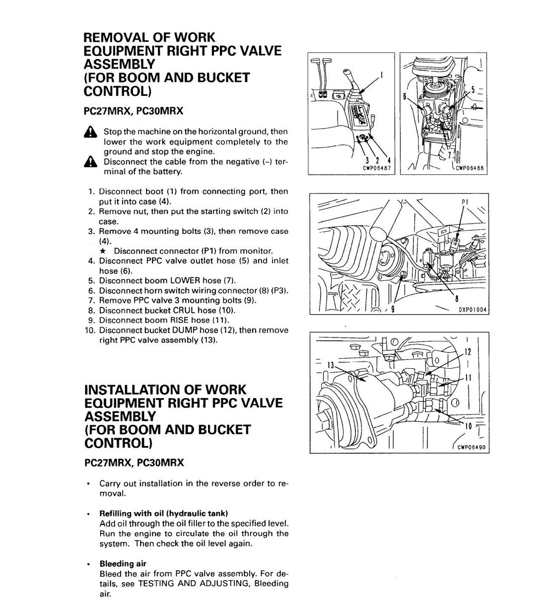 MANUAL DE SERVIÇO KOMATSU - PC40MRX-1 PC45MRX-1 - EXCAVADOR HIDRAULICO - página 3