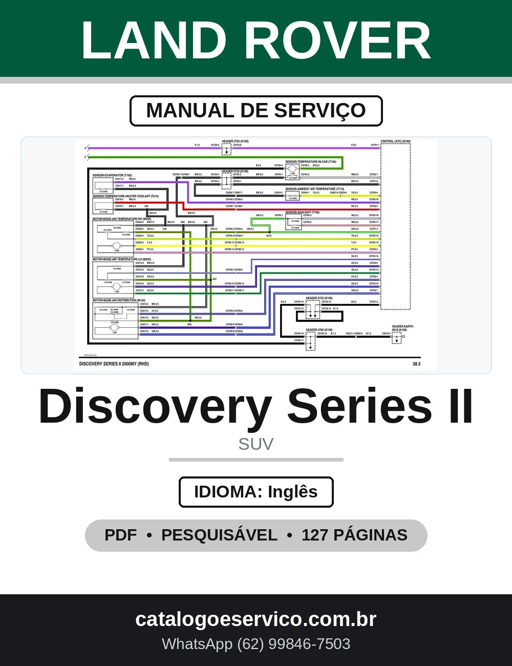 Diagramas Elétricos Land Rover Discovery Series II — capa