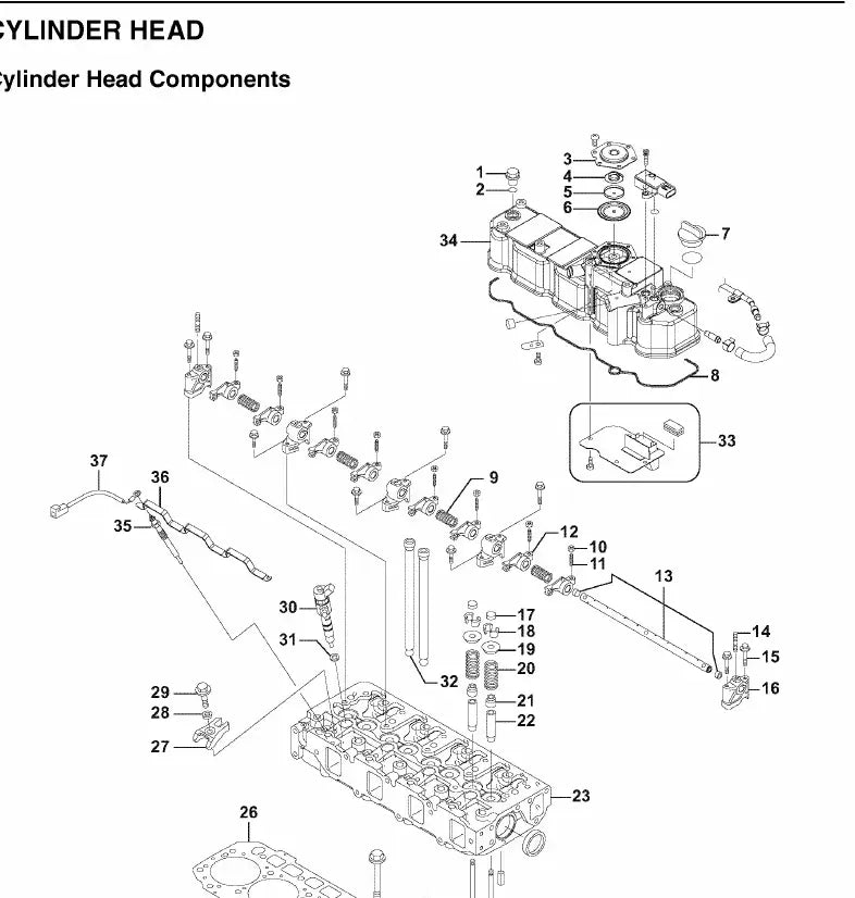 Manual de Serviço Liebherr 4TNV98C 4TNV98CT Motor Diesel — segunda página interna do documento