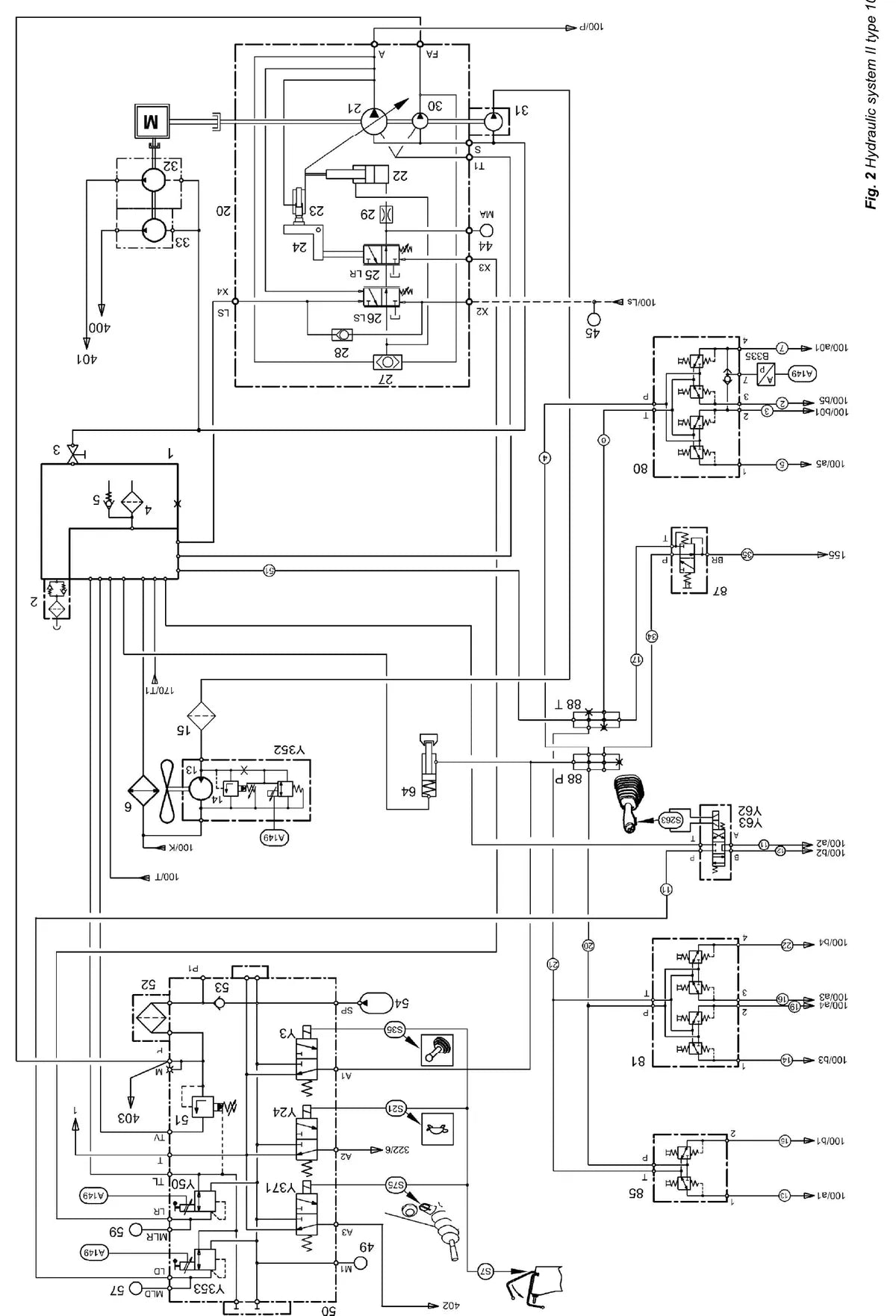 Manual de Serviço Liebherr A309-R317 Litronic TCD Escavadeira Hidráulica — página interna com diagrama técnico